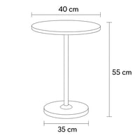 طاولة جانبية أنيقة بسطح اكريلك وقاعدة رخامية بلمسة...