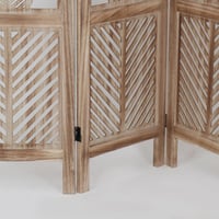 بارتشن خشب مفرغ - شكل ورق الشجر - 4 قطع