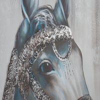 لوحة حائط عصرية كانفس 80سم في80 سم مزودة بإطار خشب...