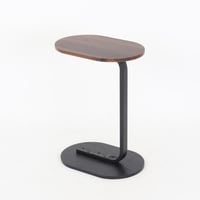 طاولة خدمة مفرد بسطح خشبي