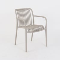 أطقم كراسي 2+1 خارجيه بلاستك مفرغ - لون أبيض