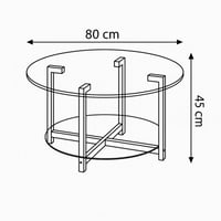 طقم طاولات زجاجية فاخرة بتصميم عصري 4+1