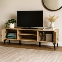 طاولة تلفزيون بلازما رِفان خشبيةفاتح 180 سم