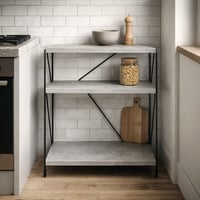 طاولة جانبية مودرن - رمادي رخامي