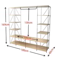 وحدة تخزين رفوف خشب ماليزي متعددة الإستخدام خشبي