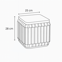 طقم طاولات 4+1 خزف بأسطح خشبي