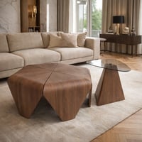 طقم طاولات تصميم هندسي جريء يبرز جمال الخطوط والزو...