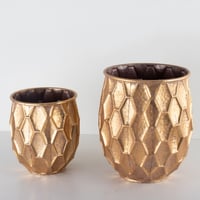 طقم مركن معدن شجر معدن ذهبي