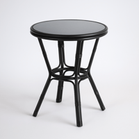 طقم جلسة خارجية معدن - 3 قطع - أسود