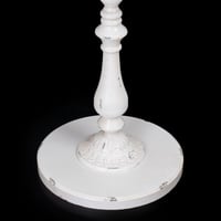 طاولة خشب بمعدن ابيض