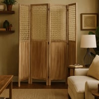 بارتشن خشب فاتح مفرغ - 4 قطع