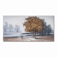 لوحة حائط عصرية كانفس 120سم في60سم مزودة بإطار خشب...