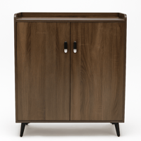 خزانة أحذية خشبية ببابين 80 سم