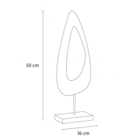 قطعة ديكور - راتنج بقاعده رخاميه