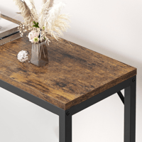 طاولة كونسول خشب بقواعد معدن