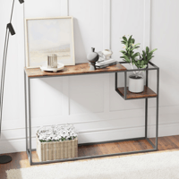 كونسول خشب مع تصميم عصري