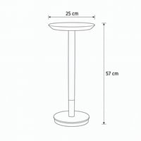 طاولة خدمة فلورنسا بسطح رخامي وتصميم ذهبي أنيق