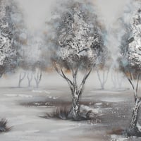 لوحة حائط عصرية كانفس مزودة بإطار خشبي مخفي