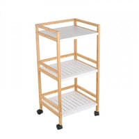 ترويلي 3 ارفف خشب