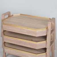 طقم طاولات خدمة ارضيه سداسي الشكل