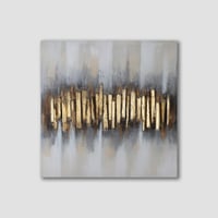 لوحة حائط كانفس برواز خشبي مخفي 80*80سم