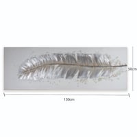 لوحة حائط عصرية كانفس برسم بارز 150سم في 50سم مزود...