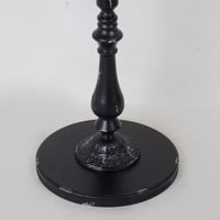 طاولة خشب بمعدن اسود