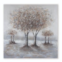 لوحة حائط عصرية كانفس 80سم في80 سم مزودة بإطار خشب...