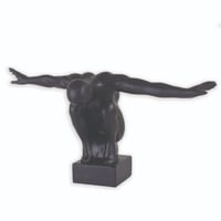 مجسم رياضي باللون الأسود