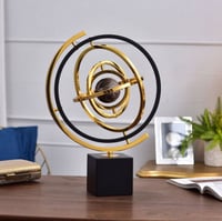 مجسم استيل كرة بقاعدة رخام كبيره