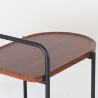 عربه تقديم خشبية - مقبض و قواعد معدن