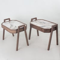 طقم طاولات خشبيه