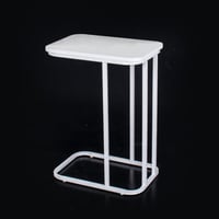 طاولة خدمة مفردة سطح خشب قواعد معدن