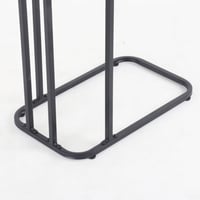 طاولة خدمة مفردة - سطح خشب أسود - قواعد معدن