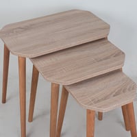 طقم طاولات خشب (الارتفاع 55-51-47 سم)