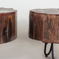 طقم طاولات 1+2 من الخشب الطبيعي الهندي