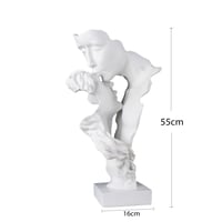 تمثال القناع الرومانسي باللون الابيض