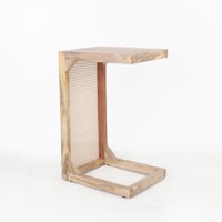 طاولة خدمة هندي بخشب طبيعي مع خزف