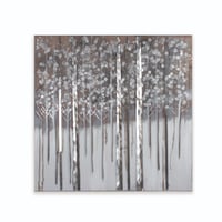 لوحة حائط عصرية كانفس برسم بارز 80سم في80 سم مزودة...