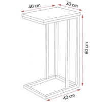 طاولة مفرد ستايلكس - طاولة خدمة سطح بني - قواعد مع...