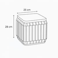 طقم طاولات 4+1 خزف بأسطح خشبي