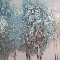 لوحة حائط عصرية كانفس مزودة بإطار خشبي مخفي