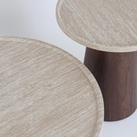 طقم طاولتين بتصميم عصري من الخشب MDF