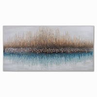 لوحة حائط عصرية كانفس 140سم في 70سم مزودة بإطار خش...