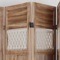 بارتشن خشب مفرغ 4شبارتشن خشب - لمسات من القماش - 4...