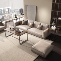 طقم طاولات قهوة خشب بقواعد معدن 2+1