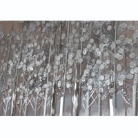 لوحة حائط عصرية كانفس برسم بارز 80سم في80 سم مزودة...