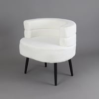 كرسي بوكليه مفرد - لون أبيض