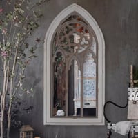 مرايا ريفية مطعمة بالخشب