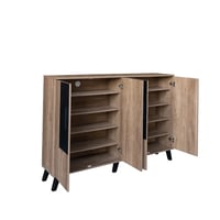 خزانة أحذية خشبية 2 أقسام صناعة ماليزي 5 مستويات ت...